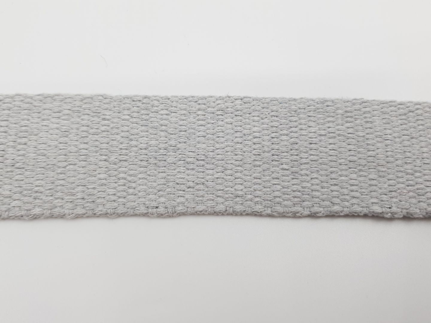 Gurtenband 40mm hellgrau melange