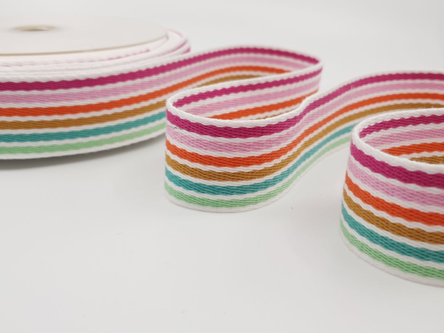 Gurtenband Rainbow 38mm bunt