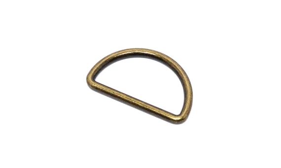 Halbrund-Ringe 40mm messing