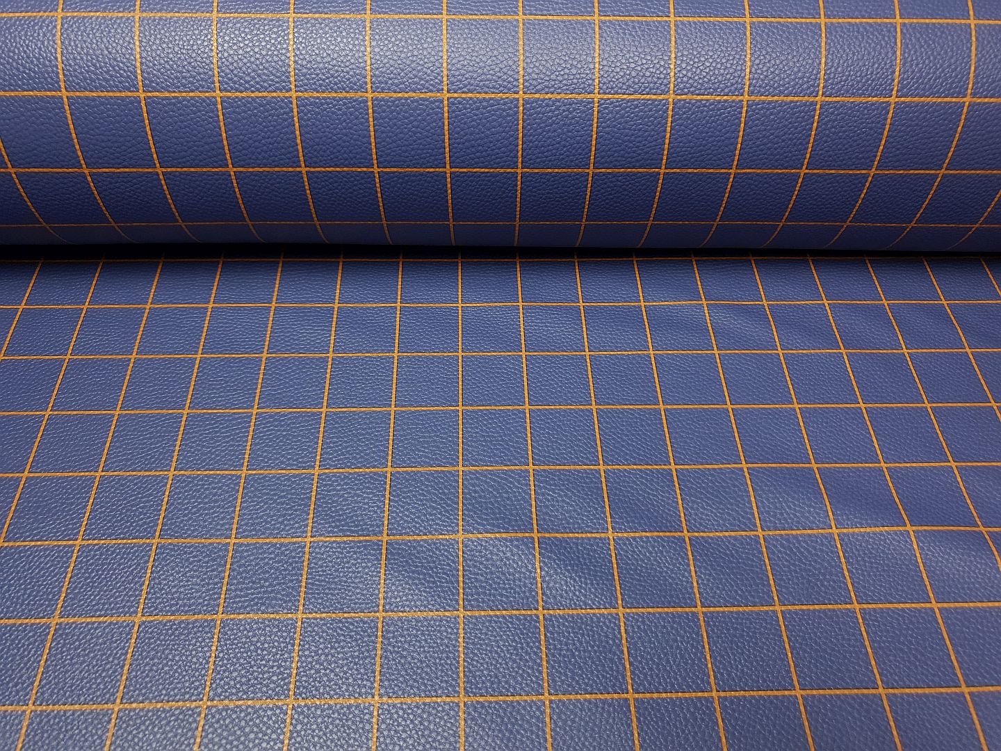 Happy Collection Karo by Cherry Picking dunkelblau/tabacco