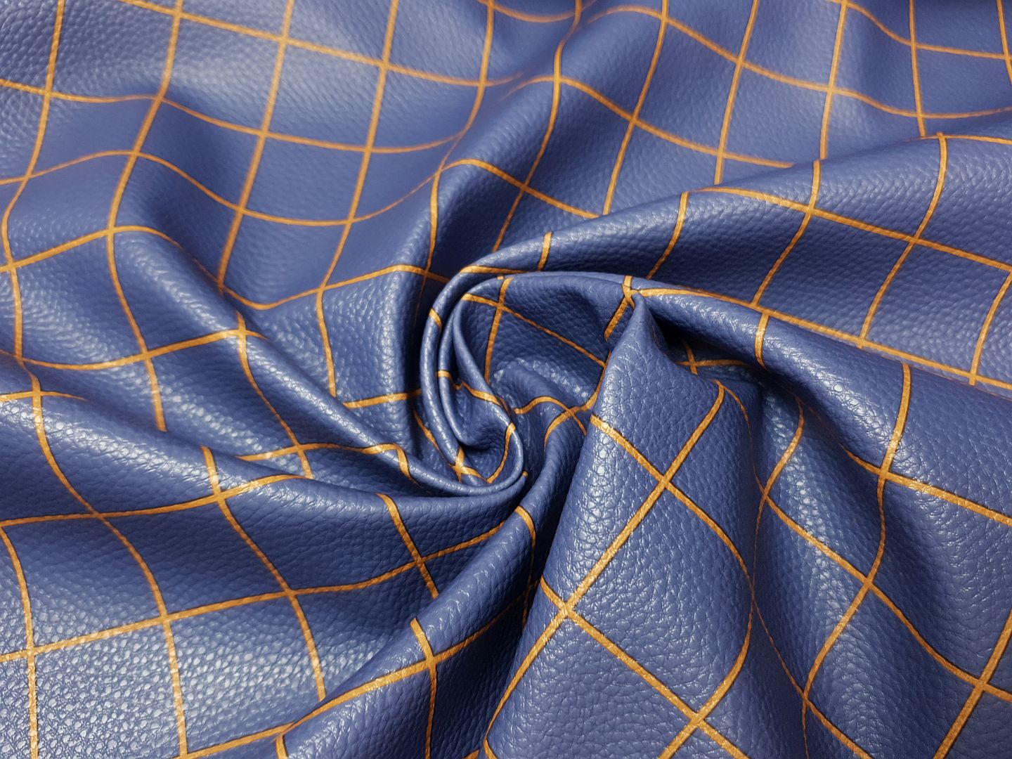 Happy Collection Karo by Cherry Picking dunkelblau/tabacco