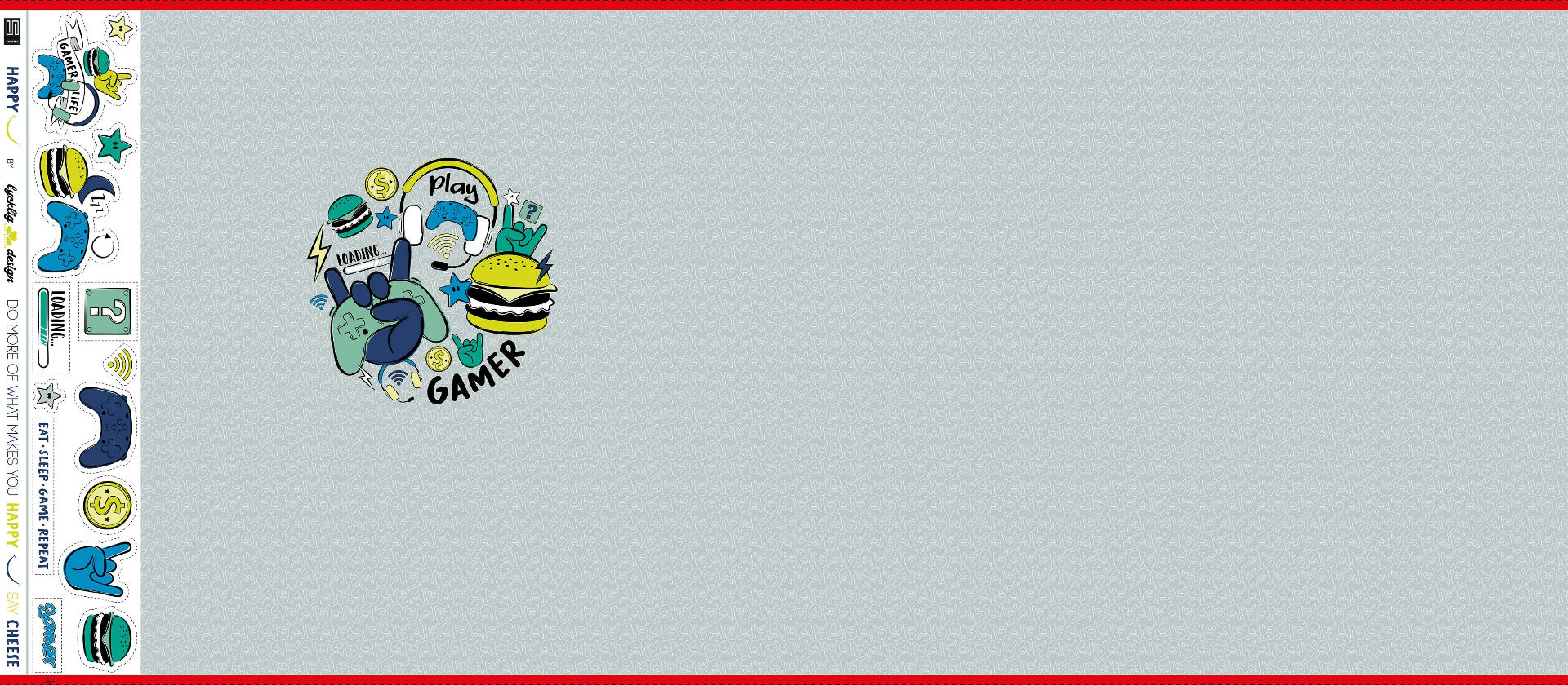 Happy Gamer by Iycklig Design mint/bunt
