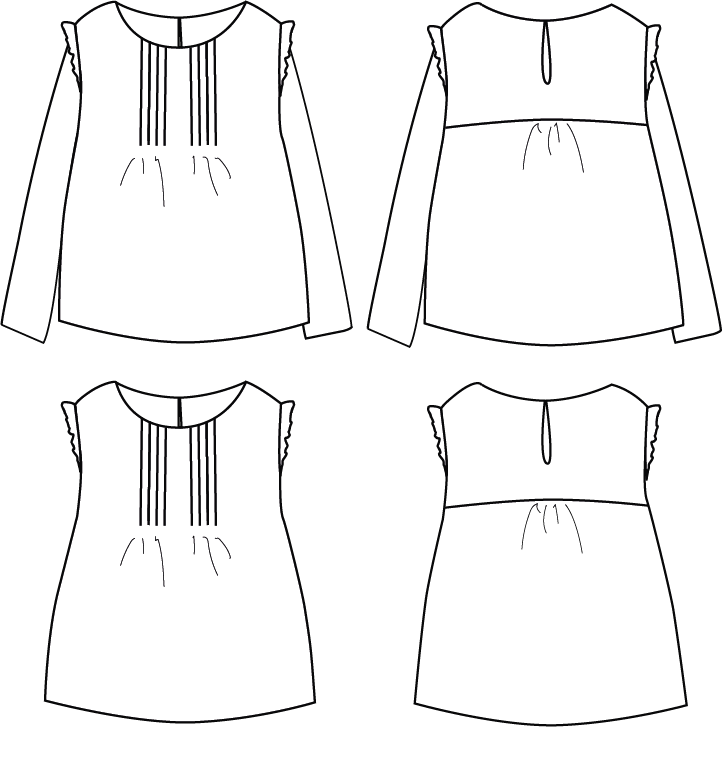 Hellébore Bluse und Top für Kinder