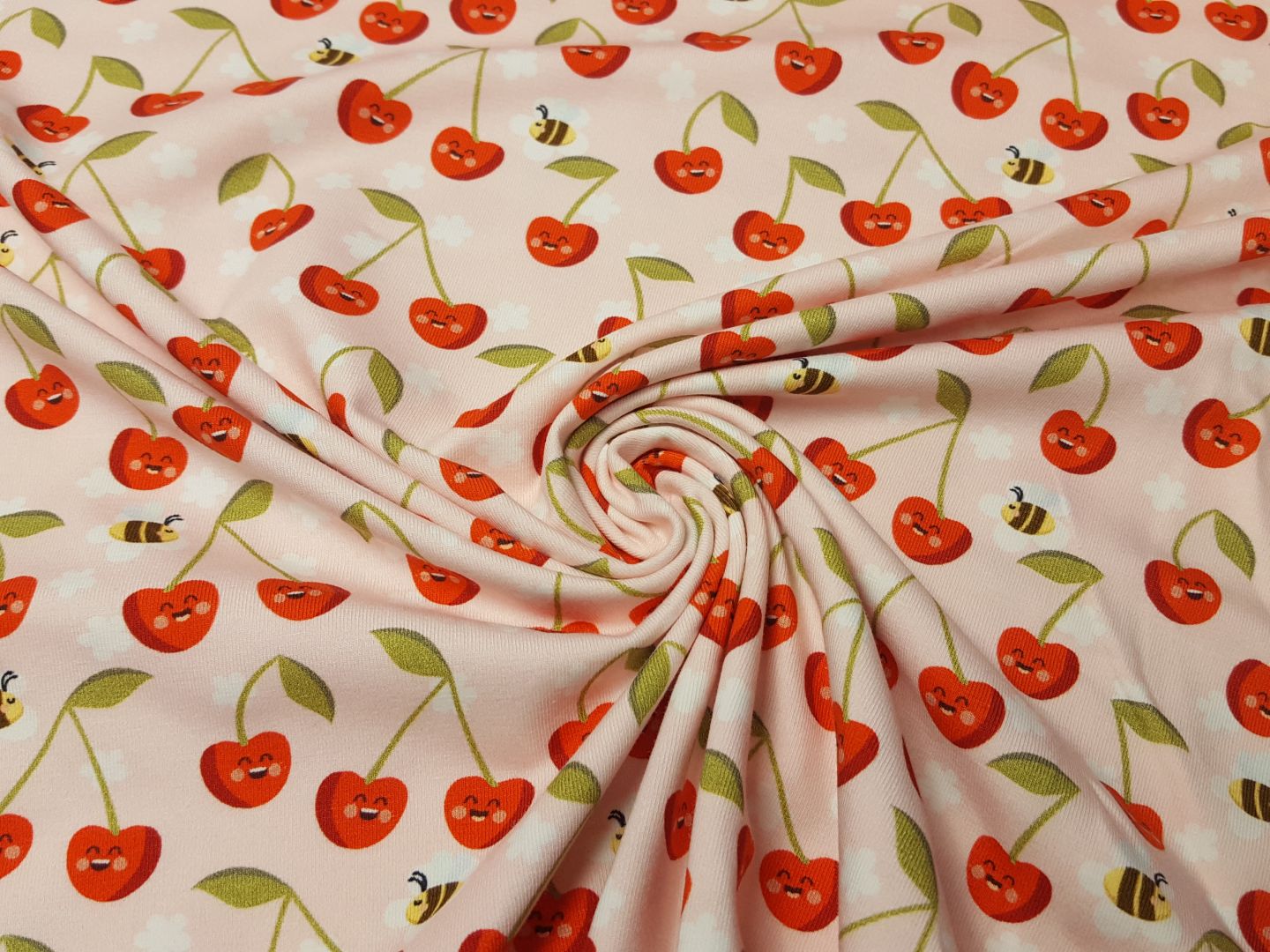 Hello Cherry blassrosa/rot/khaki