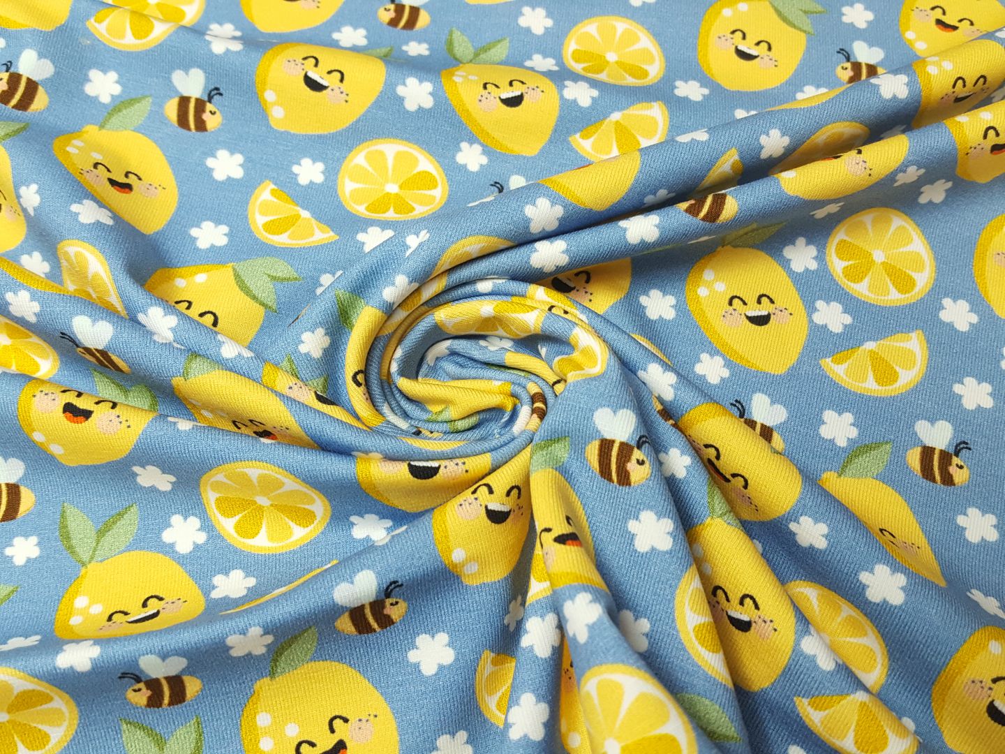Hello Lemon stahlblau/gelb