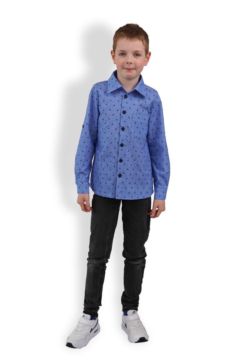 Papierschnittmuster Hemdbluse Kinder von Fadenkäfer