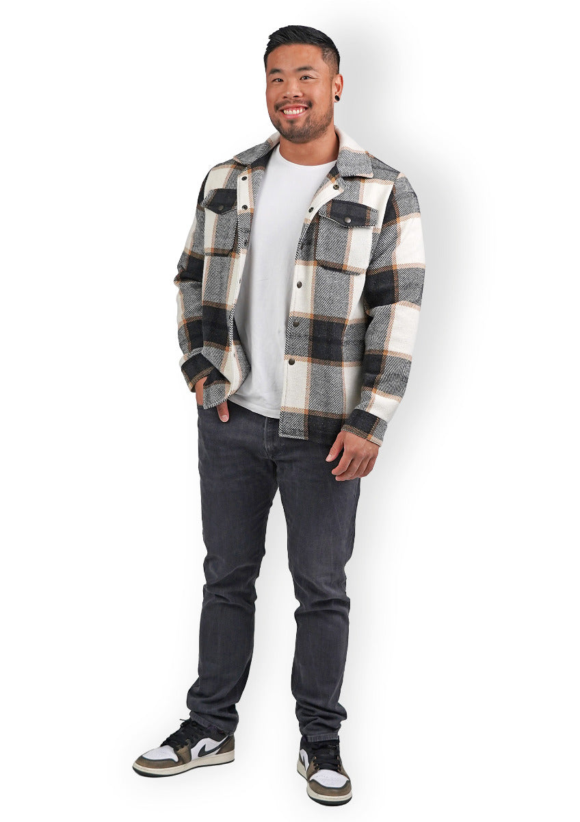 Papierschnittmuster Hemdjacke Flo Herren von Fadenkäfer
