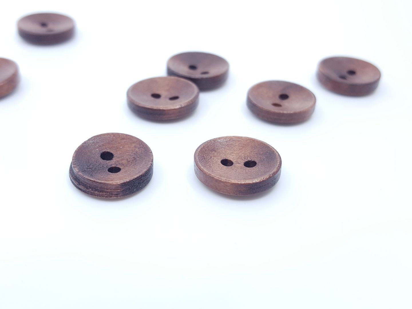 Holzknöpfe braun 15mm