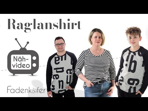 Papierschnittmuster Raglanshirt Herren von Fadenkäfer