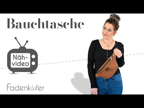 Papierschnittmuster Bauchtasche von Fadenkäfer