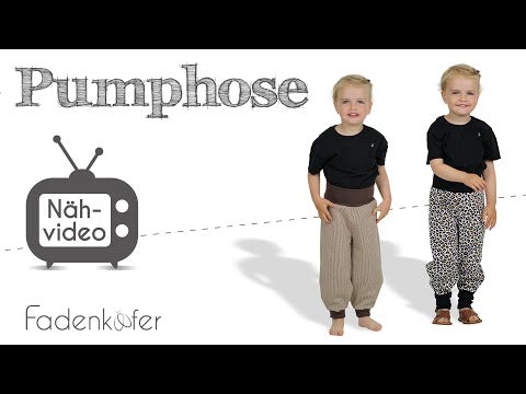Papierschnittmuster Pumphose Kinder von Fadenkäfer