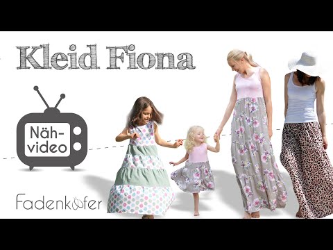 Papierschnittmuster Kleid Fiona für Kinder von Fadenkäfer