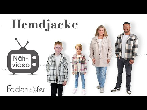 Papierschnittmuster Hemdjacke Flo Damen von Fadenkäfer