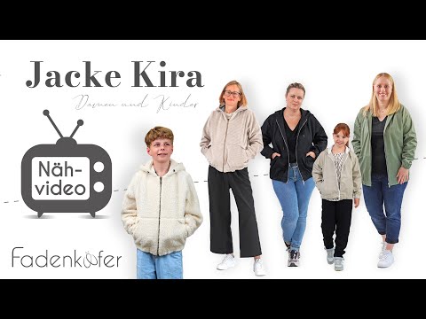 Papierschnittmuster Jacke Kira Damen von Fadenkäfer