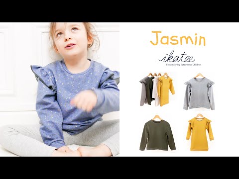 Jasmin Mum Sweatshirt/Kleid für Damen, Ikatee Papierschnittmuster
