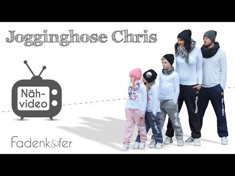 Papierschnittmuster Jogginghose Chris für Herren von Fadenkäfer