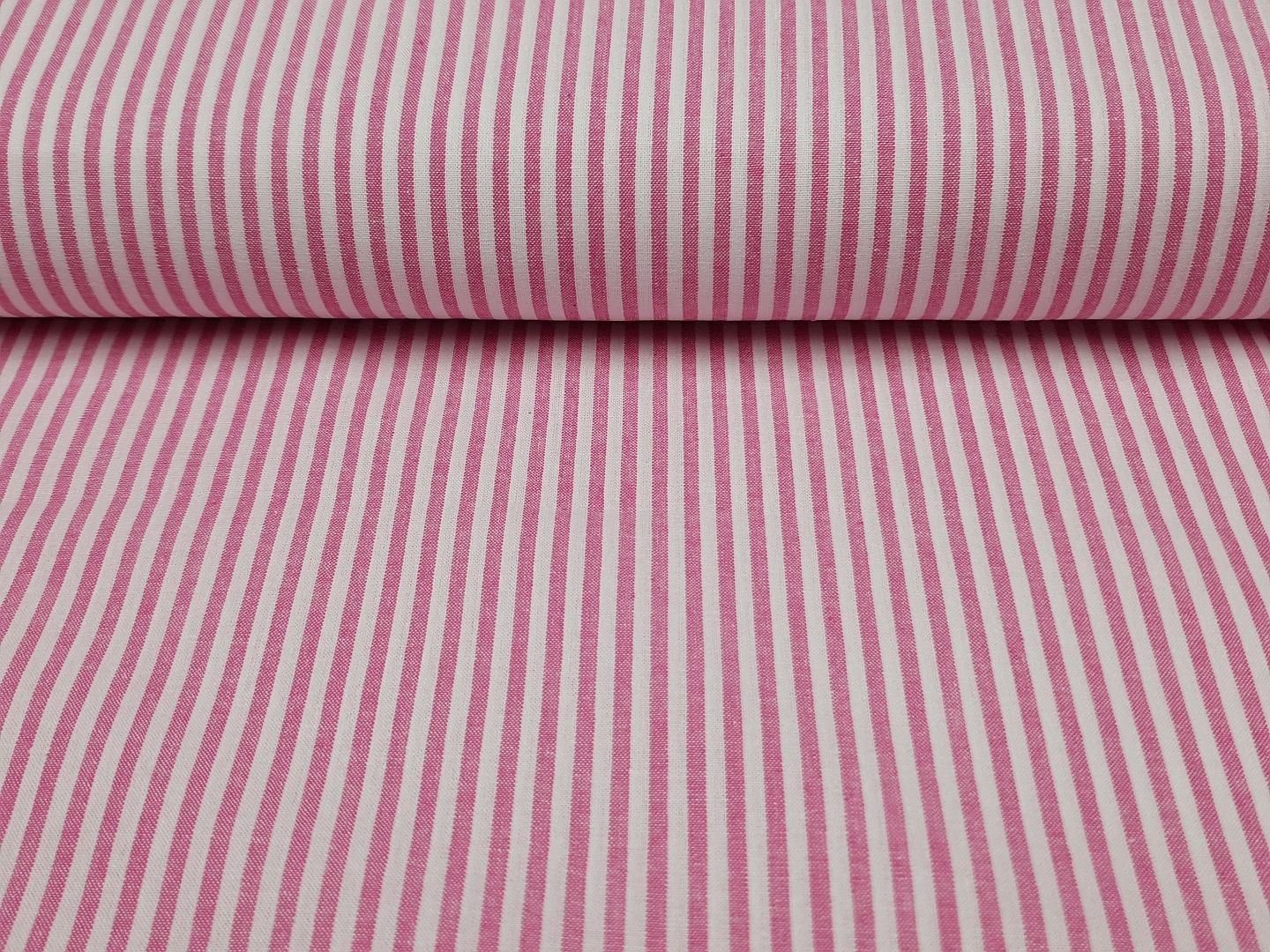 Ida Stripe weiss/fuchsia