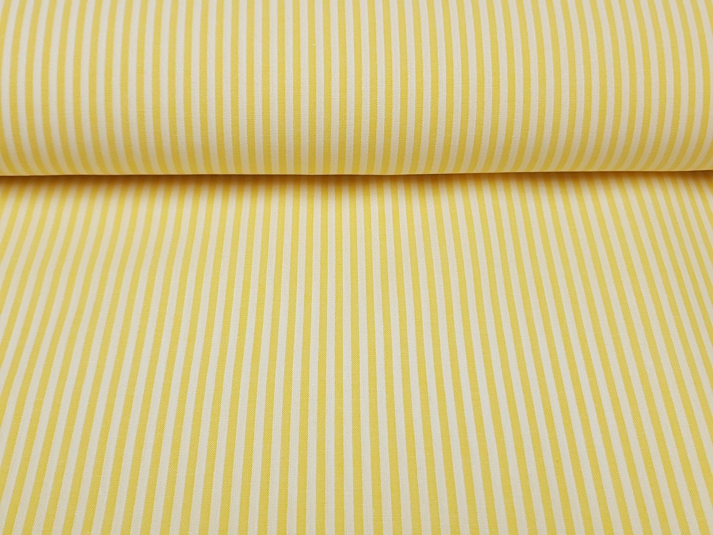 Ida Stripe weiss/zitronengelb