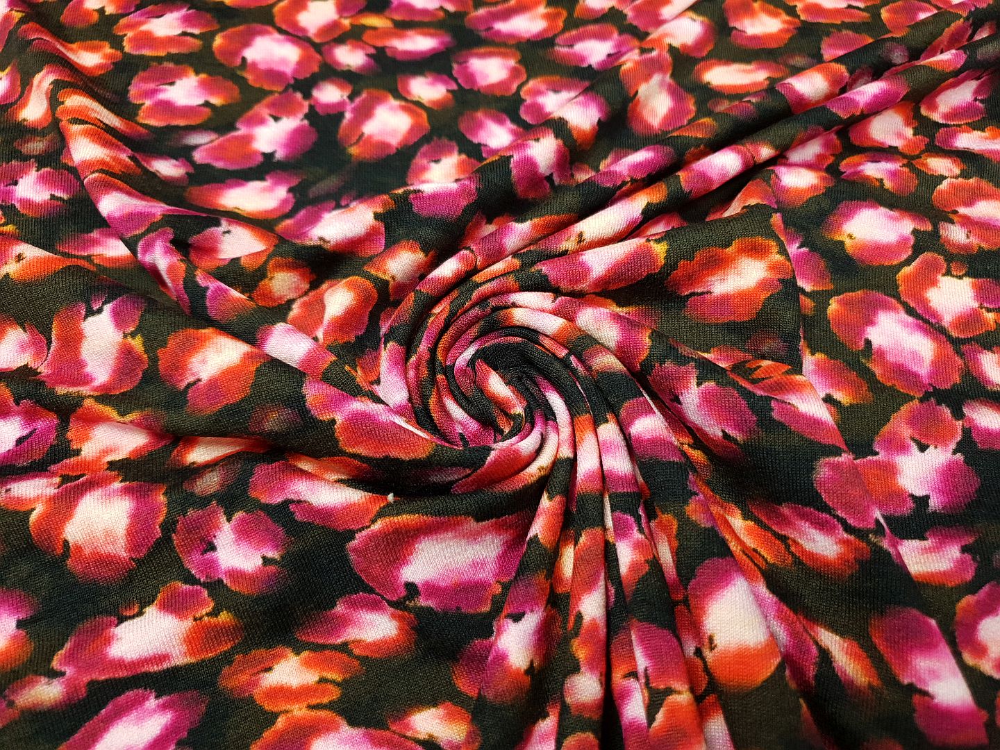 Isa dunkelgrün/orange/pink