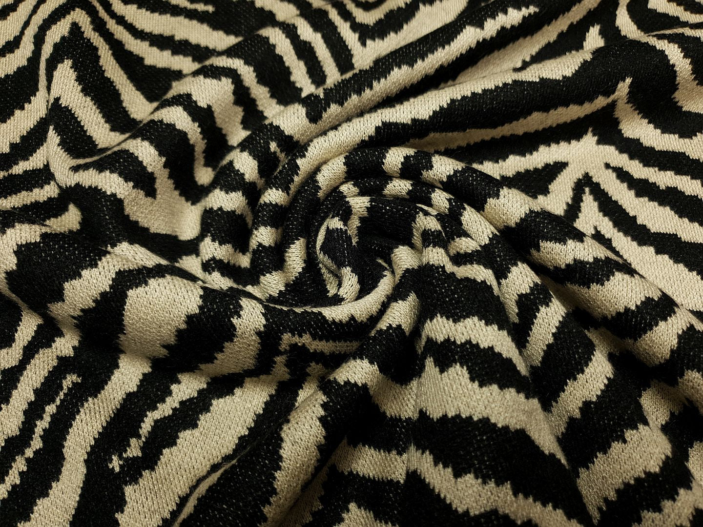 Jacquard Zebra schwarz/sand