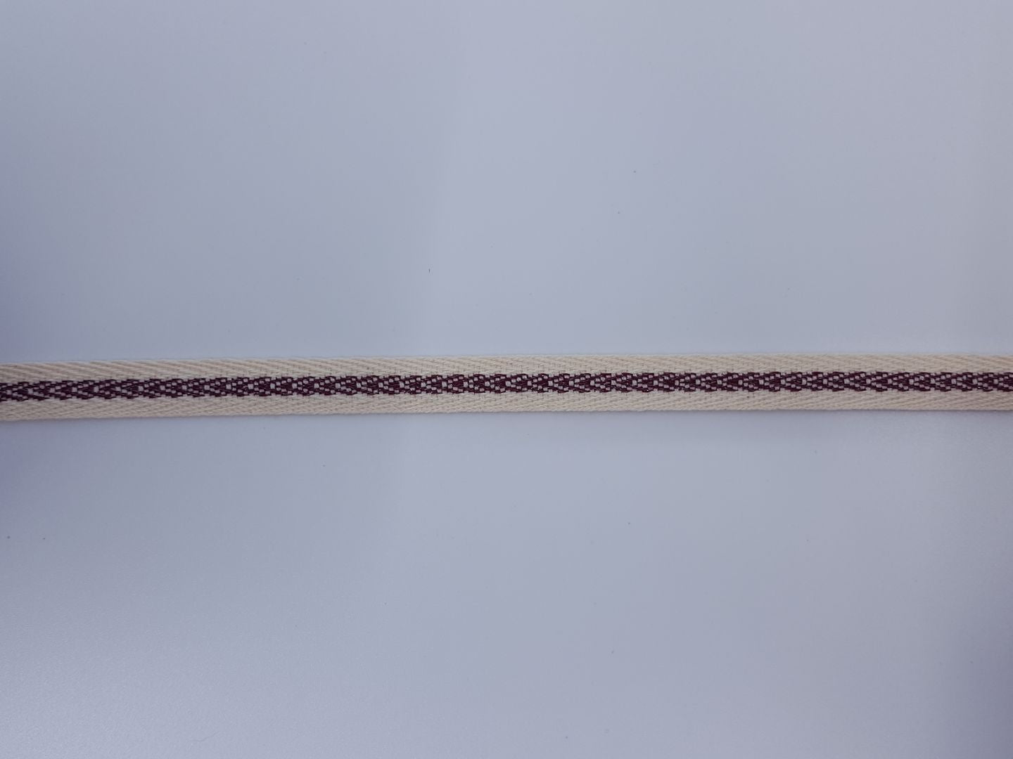 Jaquard Webband offwhite-bordeauxlurex