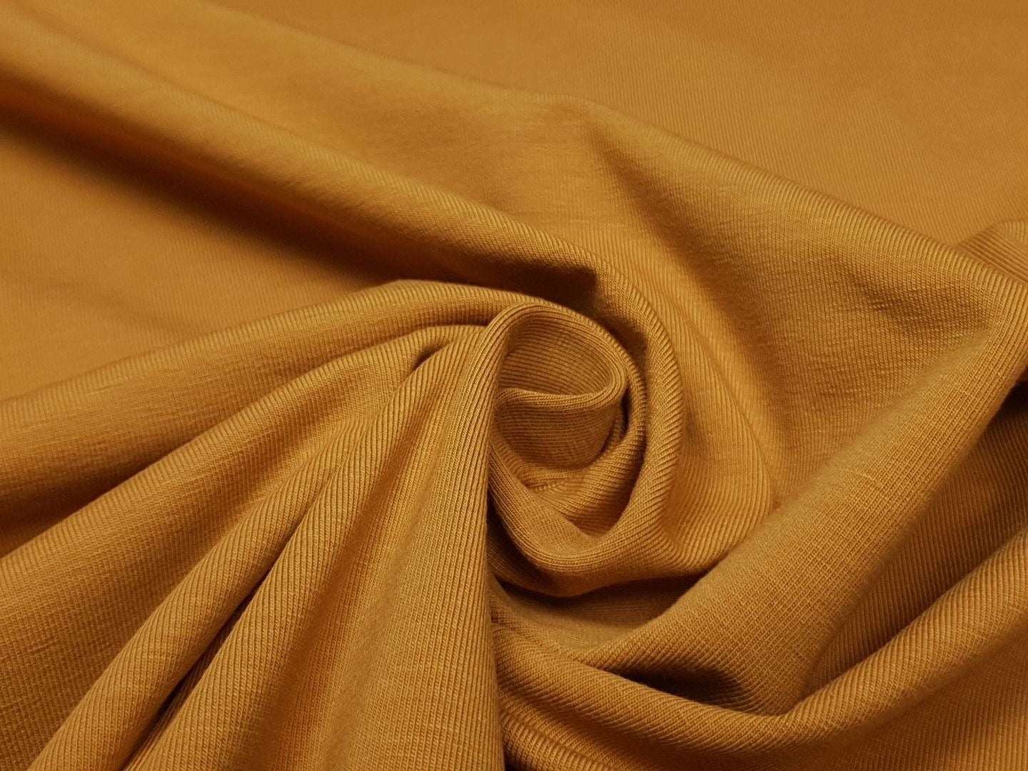 Baumwolljersey uni caramel