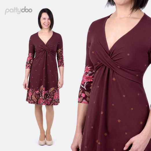 Jerseykleid Gloria Damen Papierschnittmuster