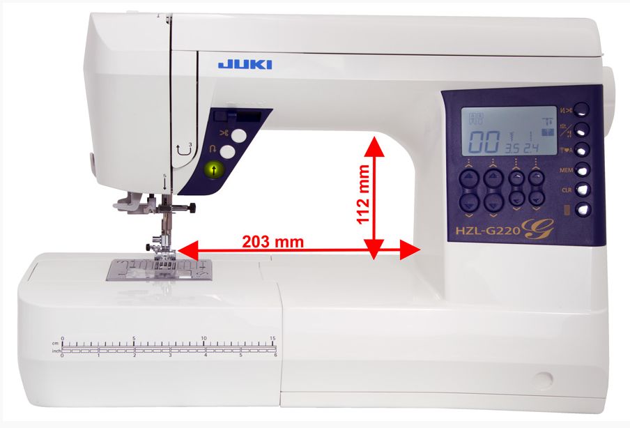 Juki HZL-G320 grosser Durchlass