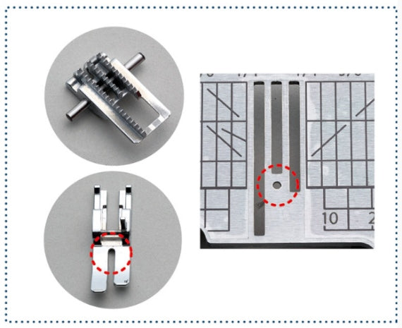 Juki KIREI HZL-NX7 Geradstichplatte+ Transporteur