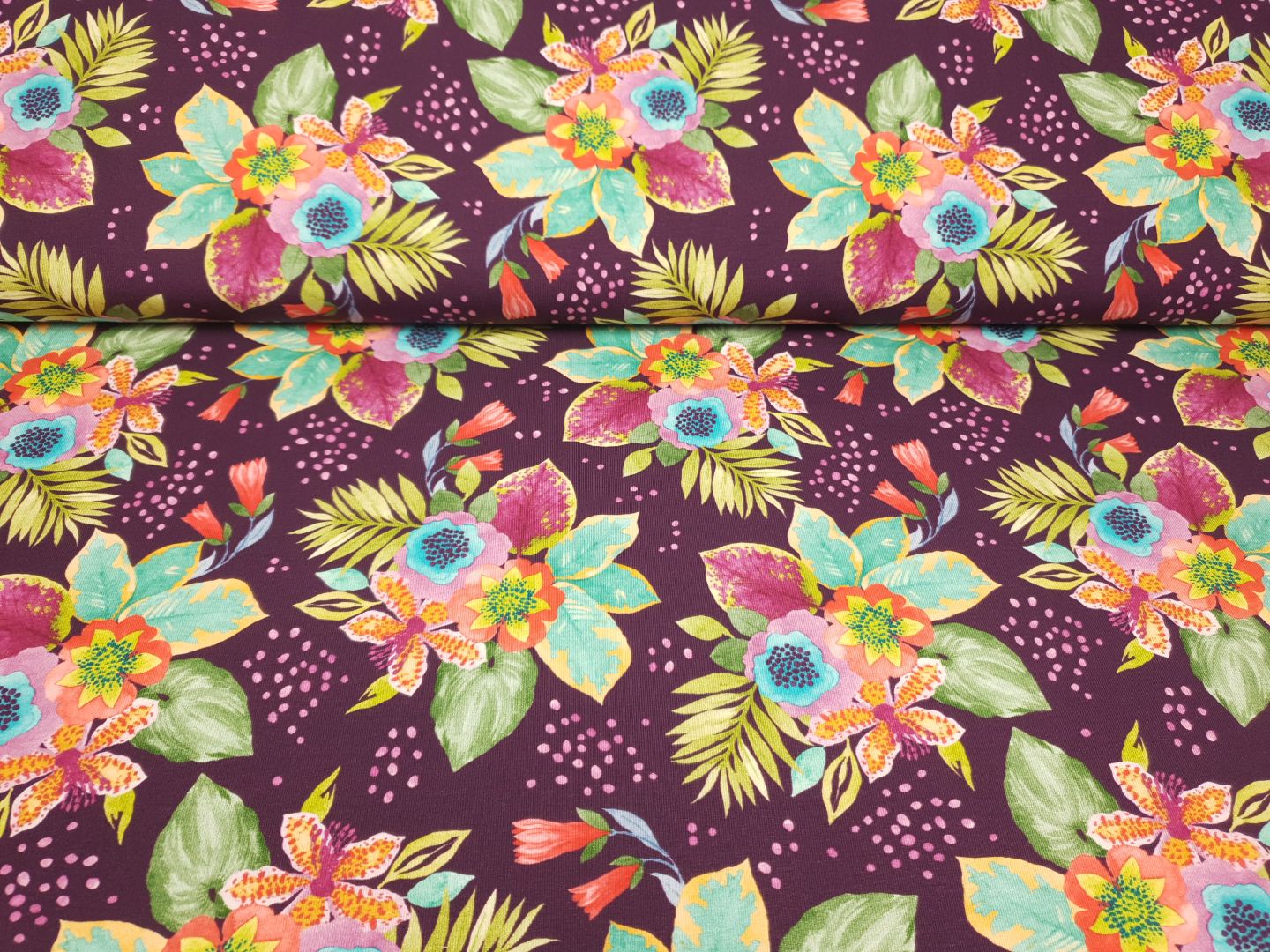 Jungle Bouque violett/bunt