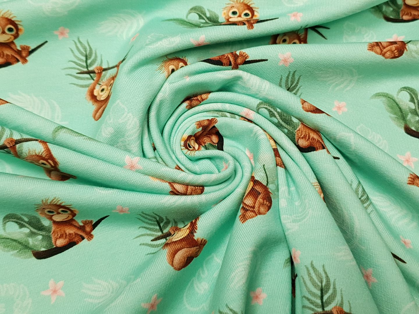 Jungle Fun mint/rosa/rotbraun