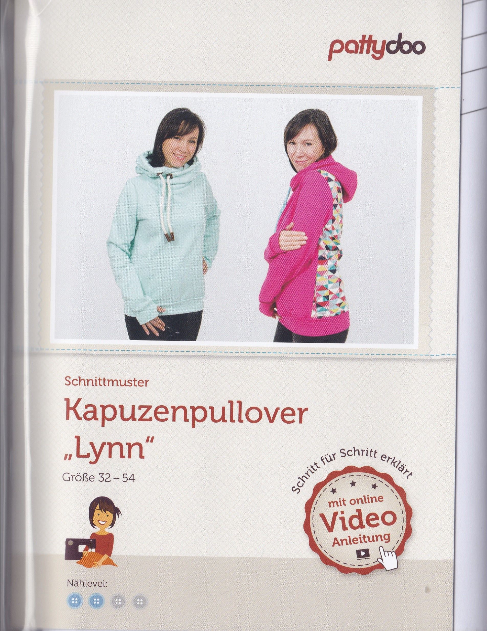 Kapuzenpullover Lynn, Schnittmuster