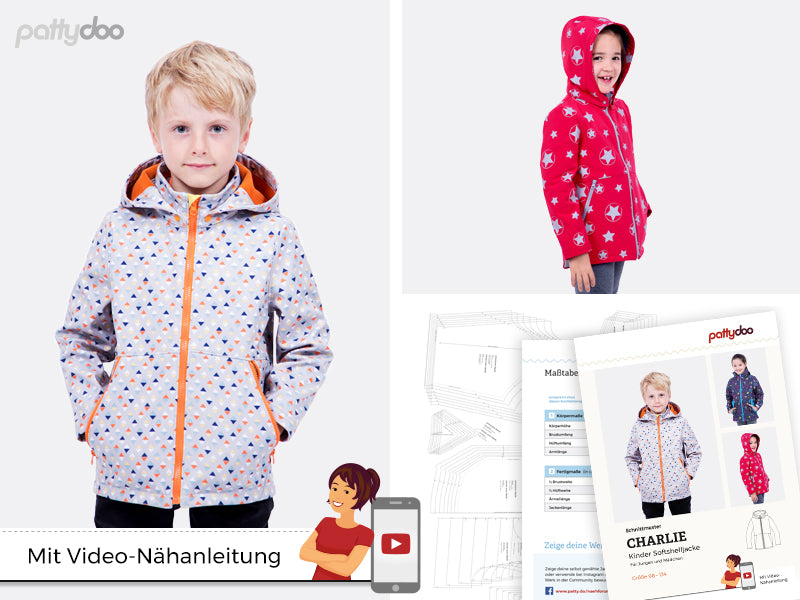 Kinder Softshelljacke "Charlie" Schnittmuster