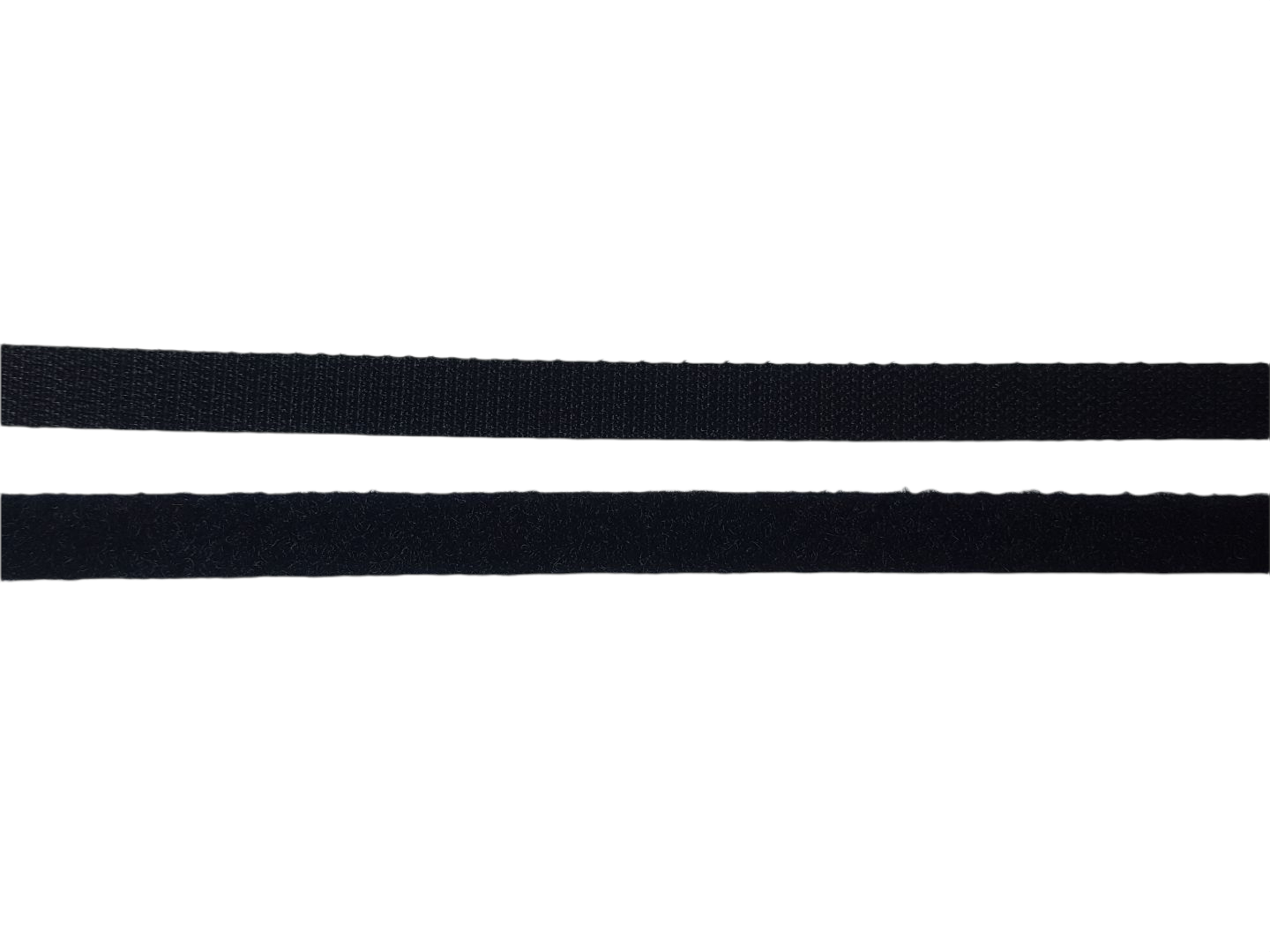 Klettband 10mm breit, schwarz