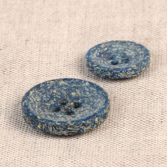 Knöpfe 20mm blau/beige