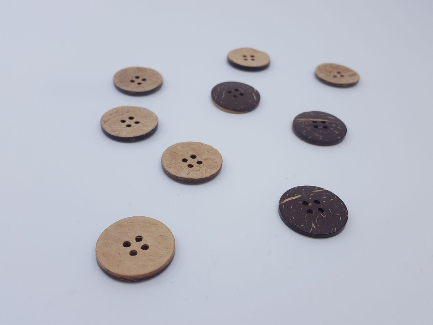 Kokosknöpfe beige 25mm