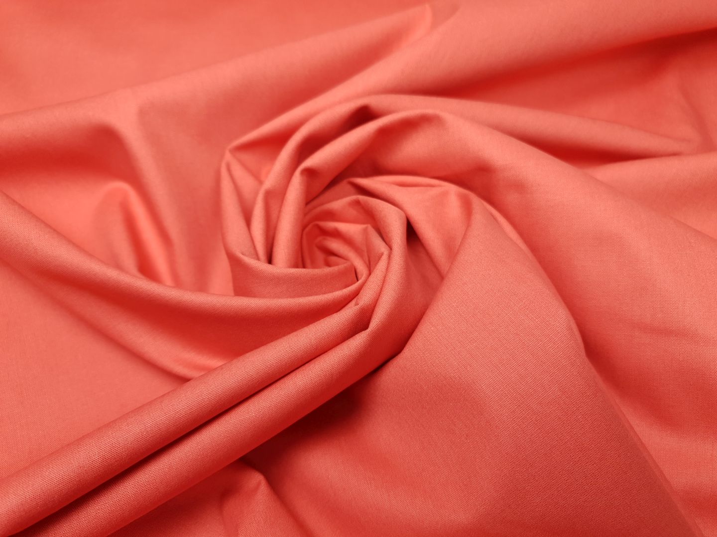 Bio-Baumwollwebware koralle