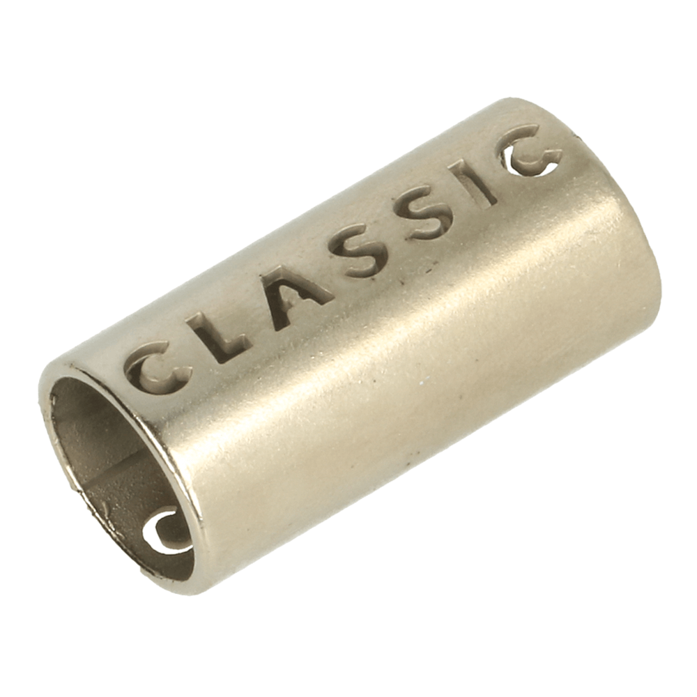 Kordelenden Metall 11mm silber matt