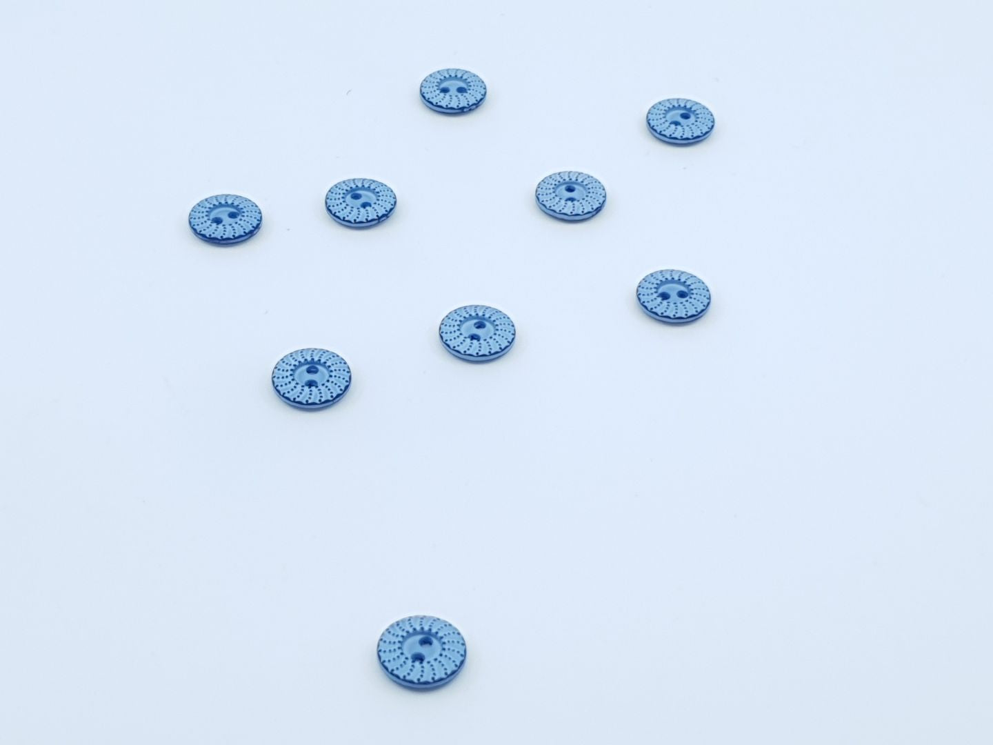 Kunststoffknöpfe 12mm blau