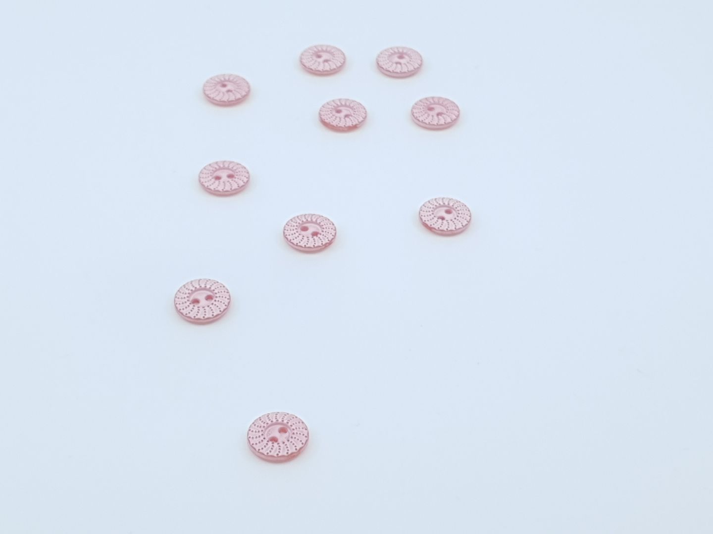 Kunststoffknöpfe 12mm rose