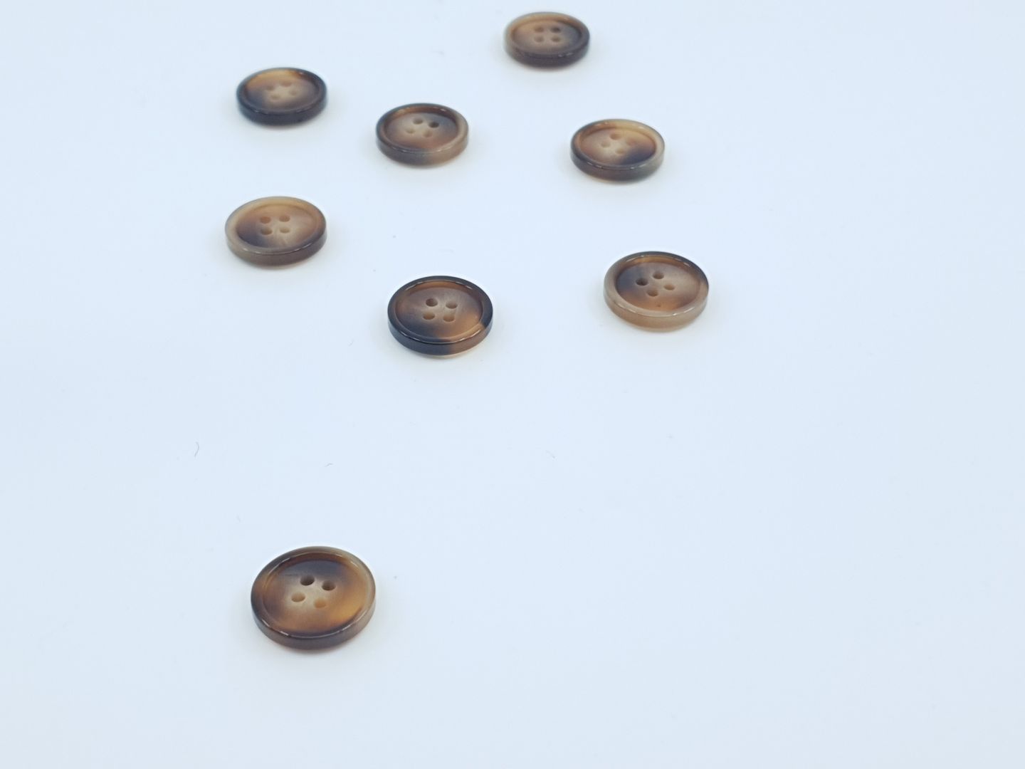 Kunstoffknöpfe mit Rand 15mm schildpatt