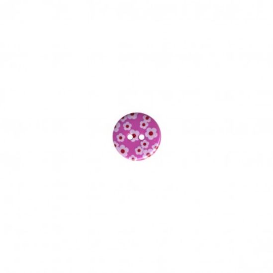 Kunststoffknöpfe Blümchen 18mm pink