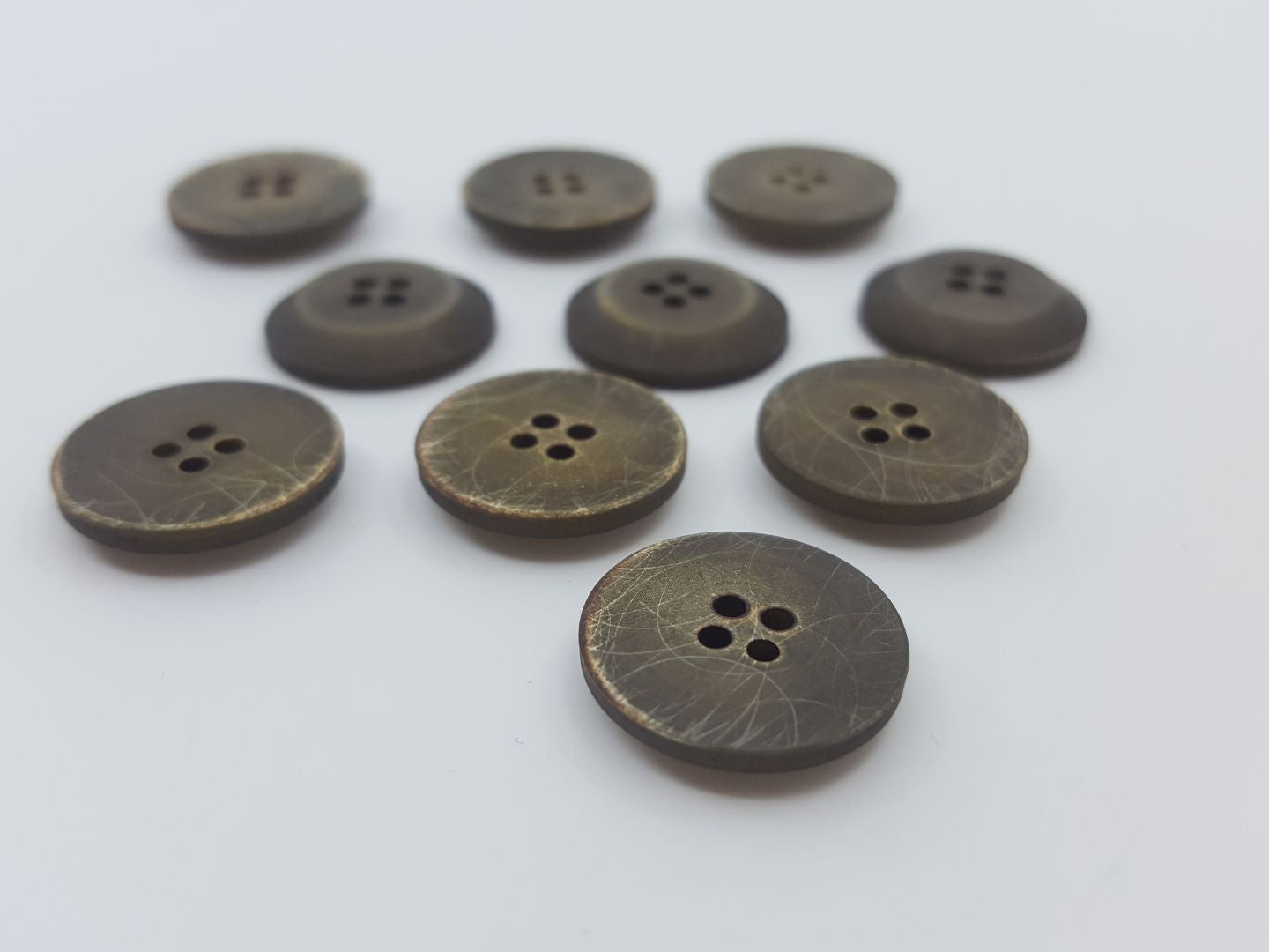 Kunststoffknöpfe grün 22mm