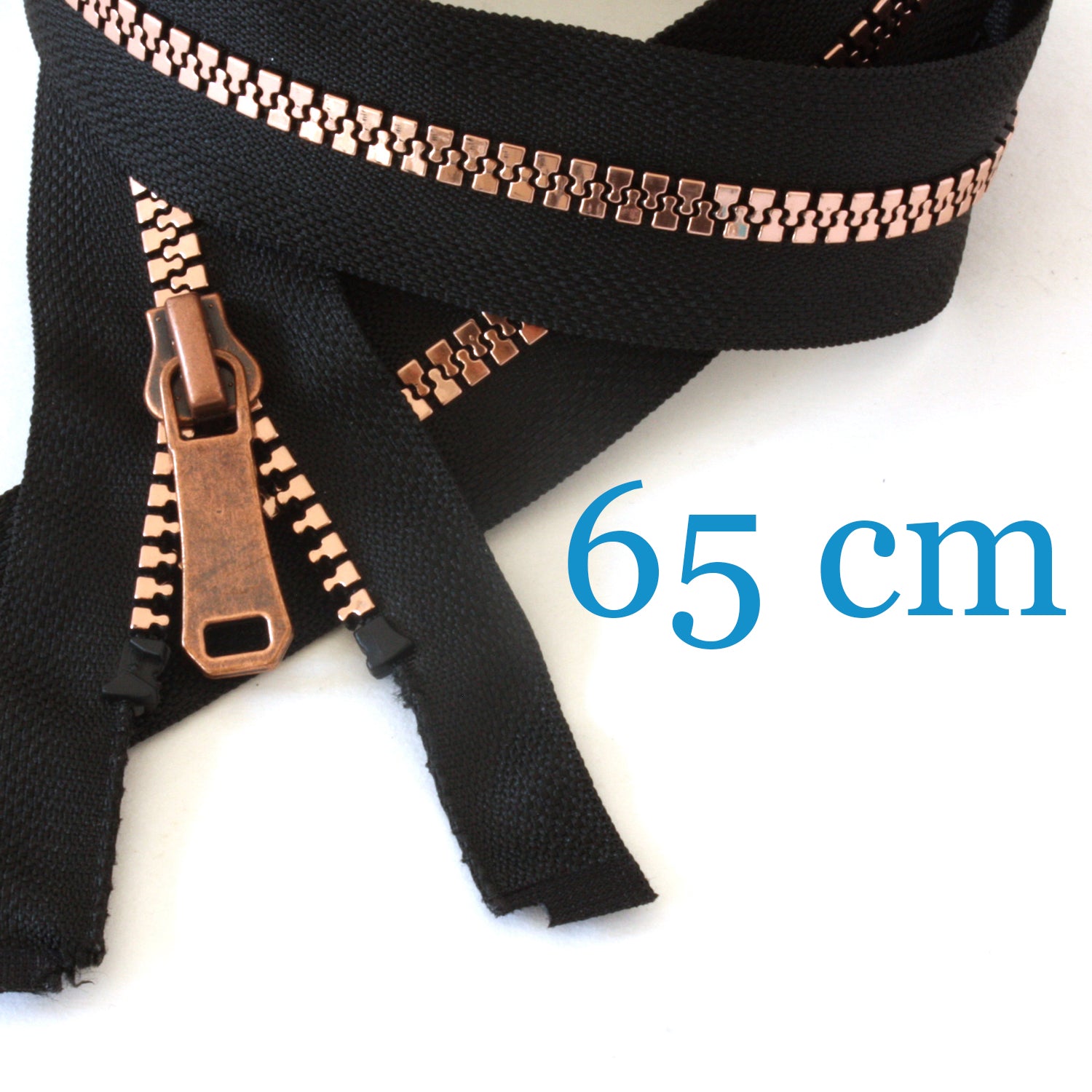 metallisierter Jacken Reissverschluss teilbar 65 cm