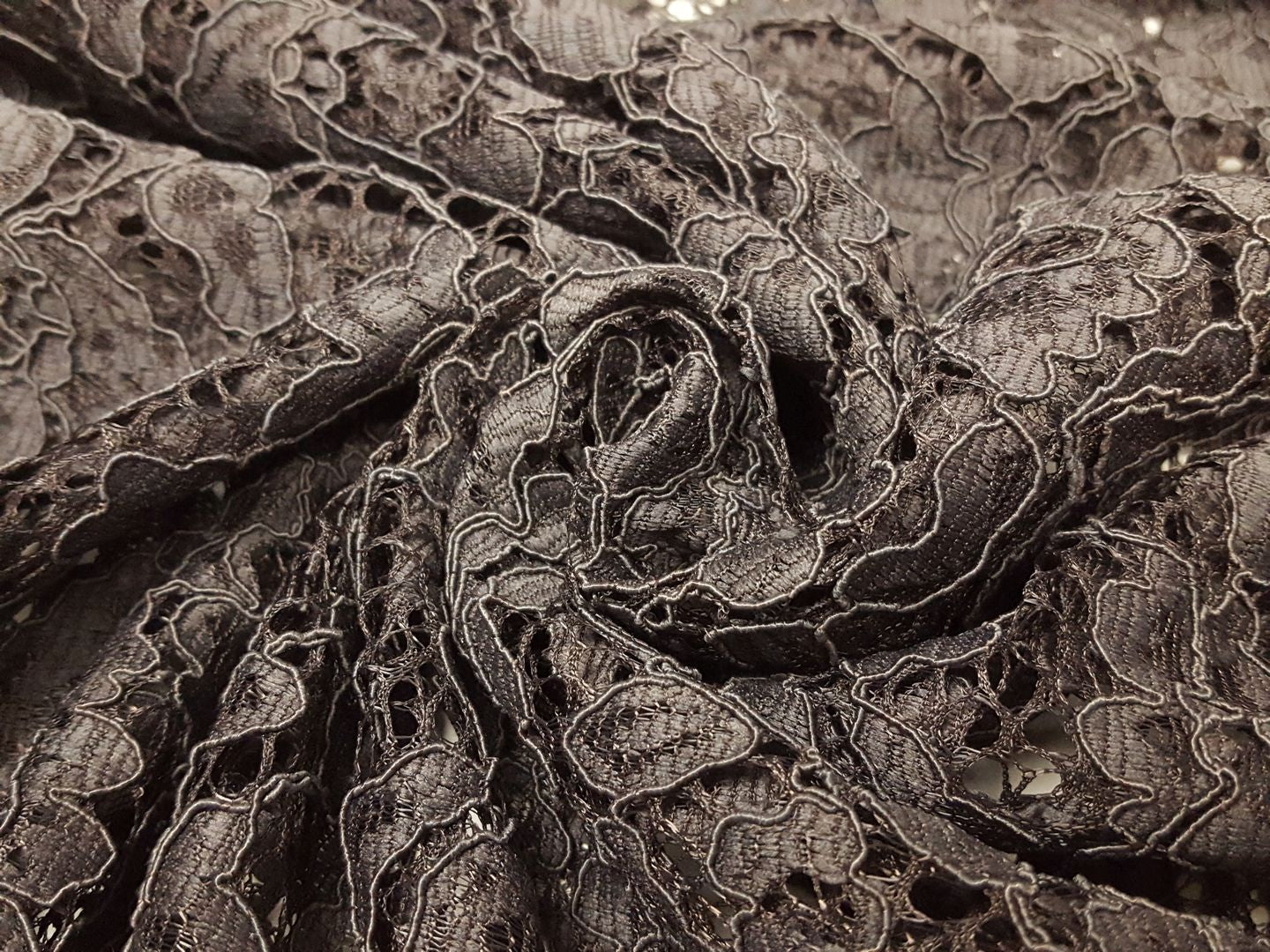 Lace uni grau