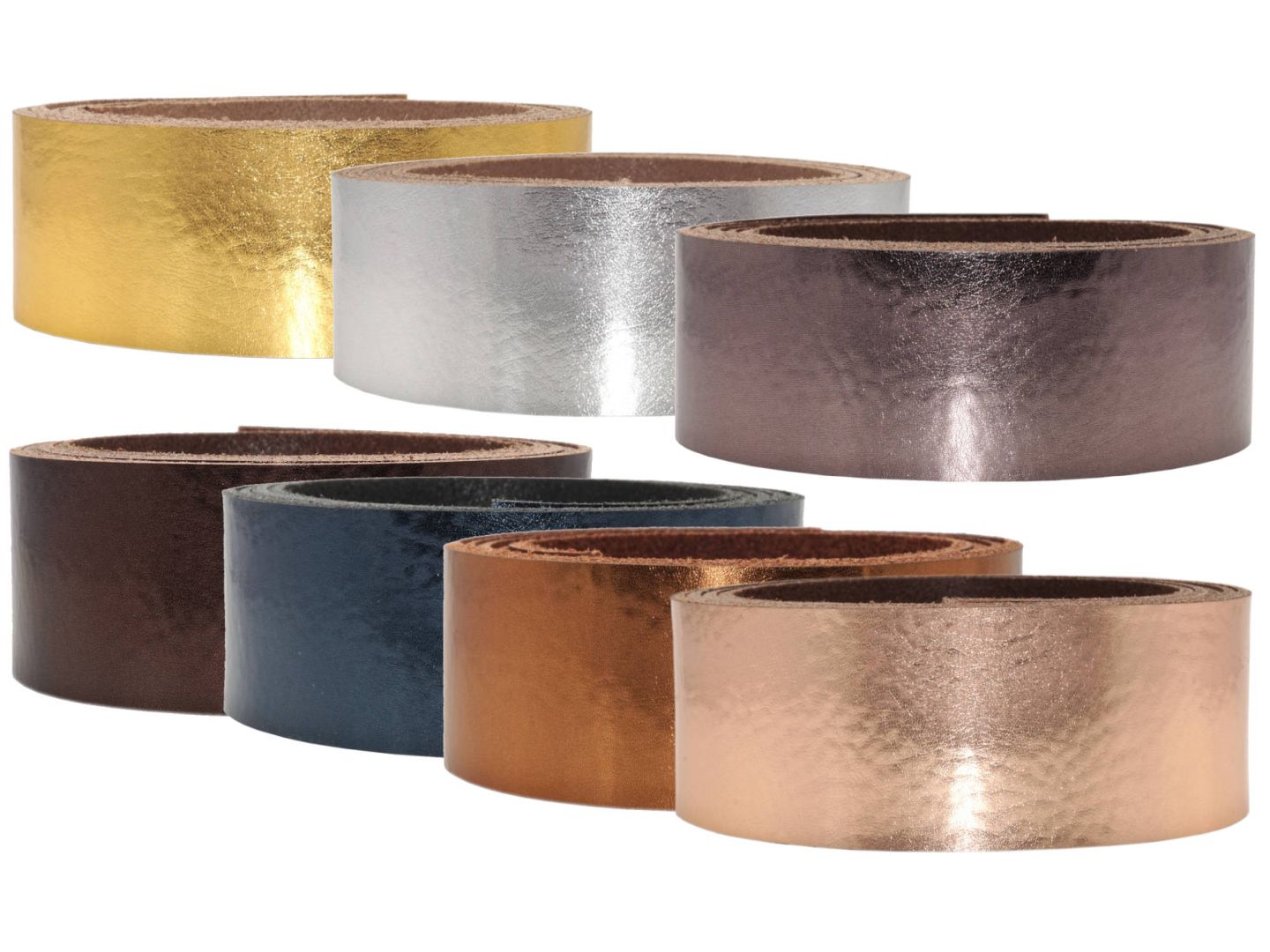 Lederriemen Metallic 2