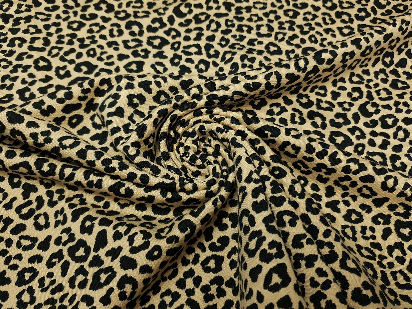 Leopard beige/schwarz