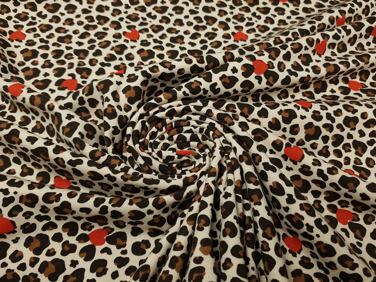 Leopard Heart sand/braun/schwarz/rot