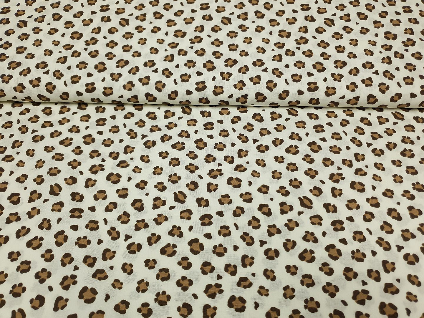 Leopard offwhite/dunkelbraun/braun