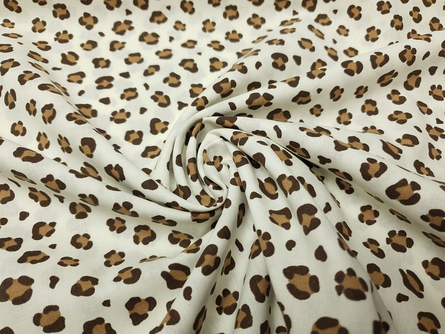 Leopard offwhite/dunkelbraun/braun